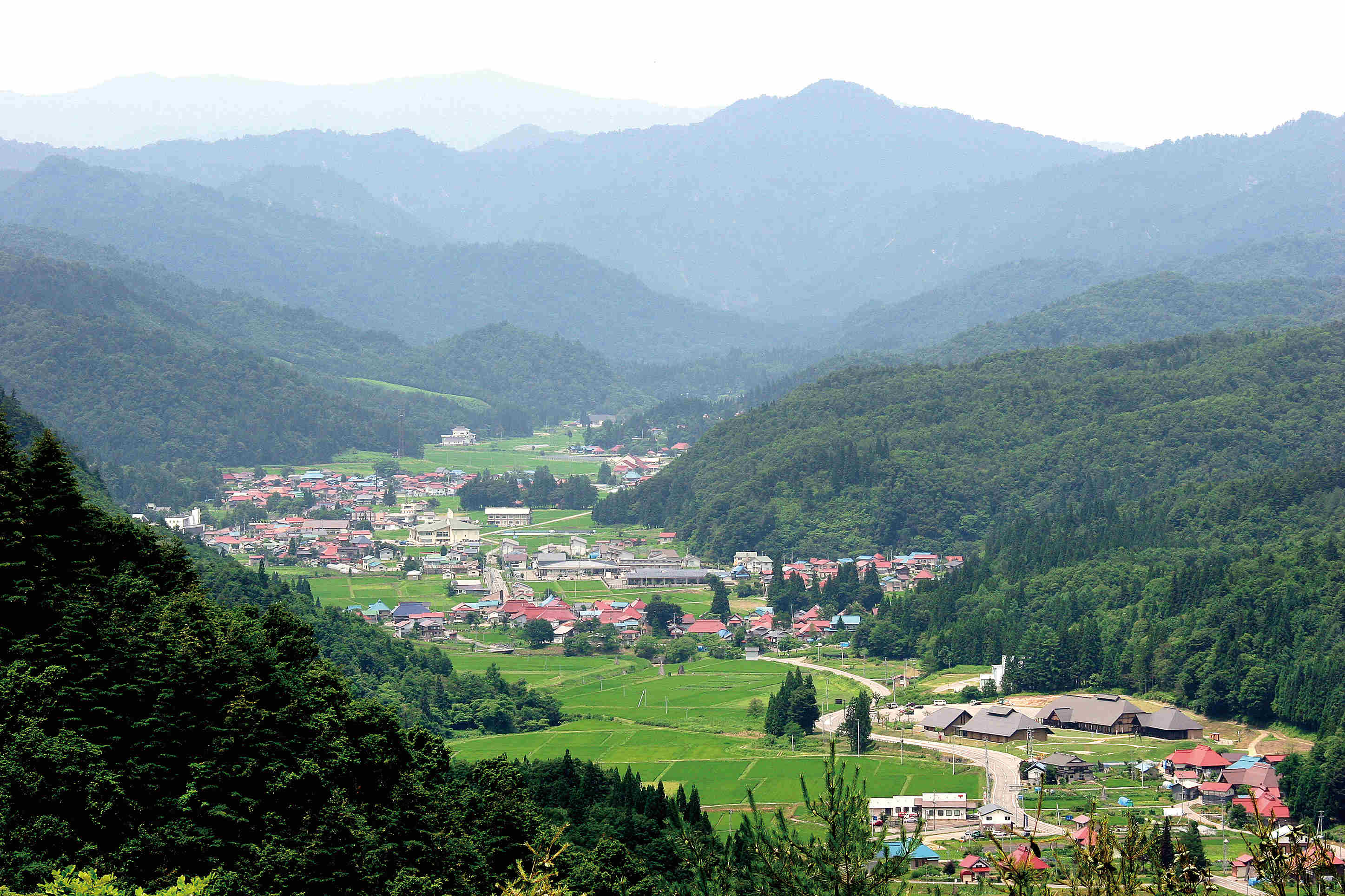 昭和村の風景